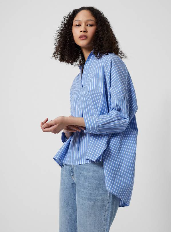  FRENCH CONNECTION Rhodes Wider Stripe Popover XL